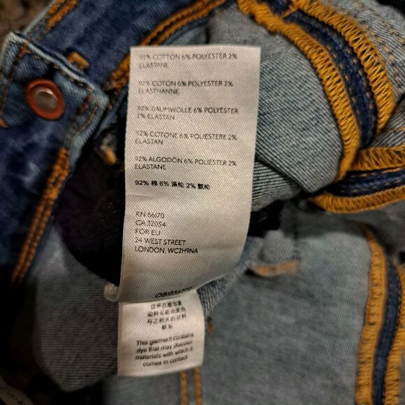 Anthropologie Pilcro And The Letterpress High-Rise Bootcut Jeans Side-Zip Sz 26 - Picture 10 of 12